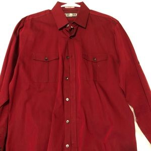 Express fitted button up shirt